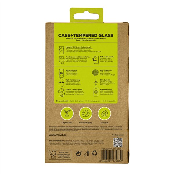 Mobiliojo dėklas ir apsauga Muvit for Change iPhone 16 Juoda