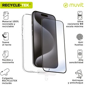Mobiliojo dėklas ir apsauga Muvit for Change iPhone 16 Pro Max Juoda