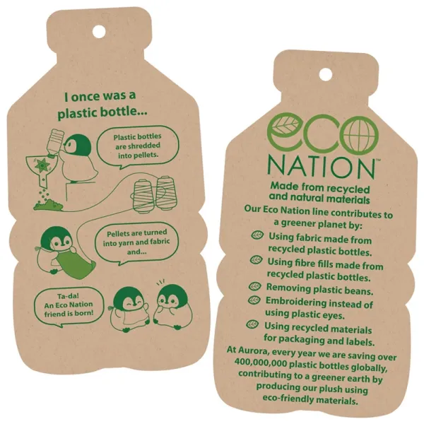 Eco Nation – Plush Toy / Cuddly Alligator 36 cm Eco-Friendly