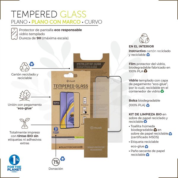 Mobila Telefona Ekrāna Aizsargierīce Muvit for Change 13 Mini