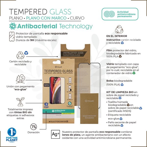 Mobiliojo telefono ekrano apsauga Muvit for Change