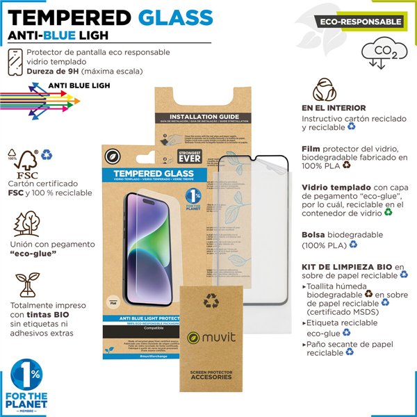 Mobiliojo telefono ekrano apsauga Muvit for Change