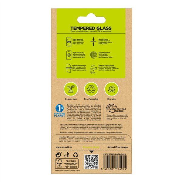 Mobiliojo telefono ekrano apsauga Muvit for Change iPhone 17 Pro Max/16 Pro Max