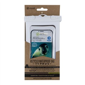 Vandeniui atsparus dėklas Muvit for Change Balta Universalus 6,5" (6,5")