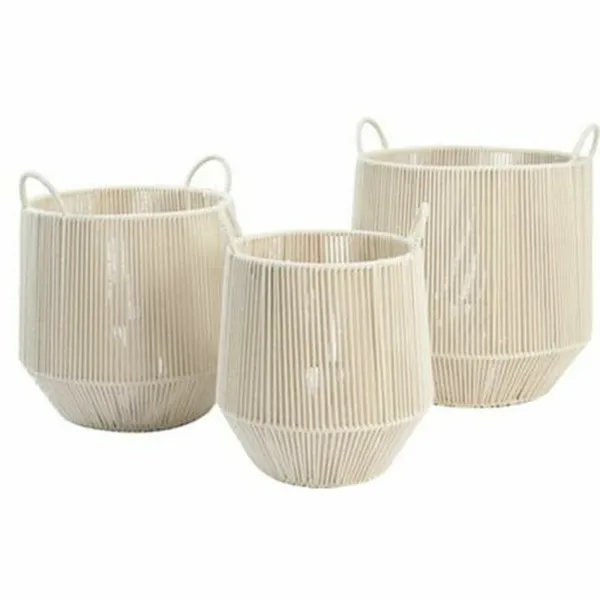 Grozs DKD Home Decor Bēšs Metāls (3 Daudzums)