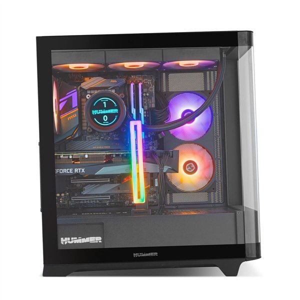 Блок полубашня ATX Galileo Nox-Xtreme HUMMER ETHER Чёрный