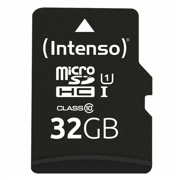 Mikro SD atminties kortelė su adapteriu INTENSO 3423480 32 GB