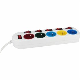 Strāvas virtene - 5 ligzdas ar Slēdzi GAO 3680 W