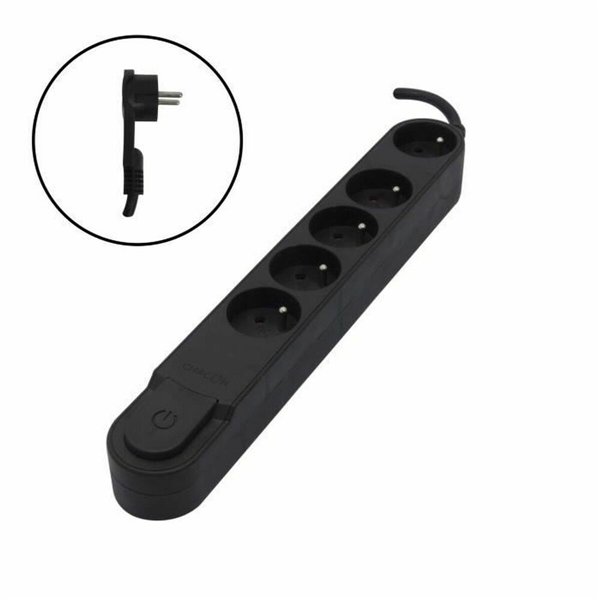 Elektros prailgintuvas su jungikliu, 5 lizdai Chacon (1,5 m)