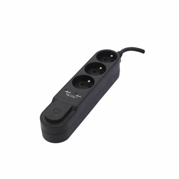 3 kištukų lizdas su maitinimo jungikliu Chacon (1,5 m)