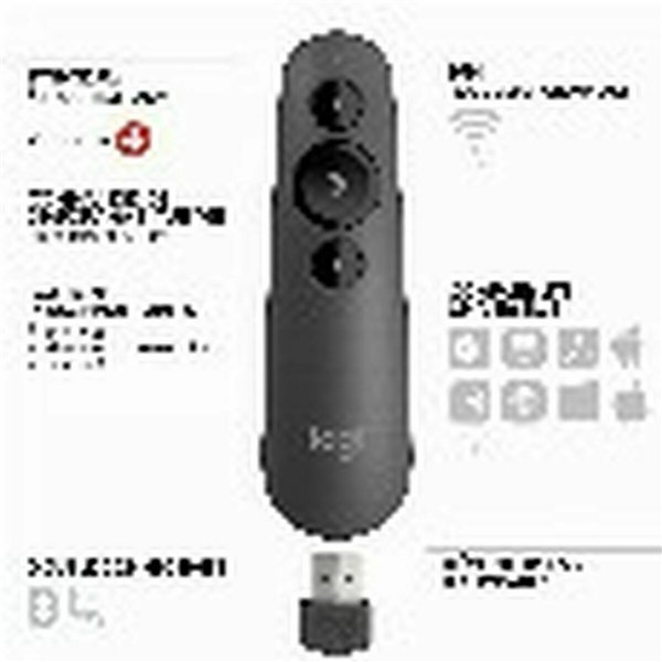 Lāzerrīks Logitech Melns