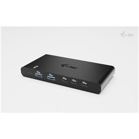 USB šakotuvas i-Tec C31KVMHDMIDOCKPD Juoda 100 W