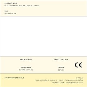 Литиевая батарейка таблеточного типа DURACELL CR2430 3V 3 V