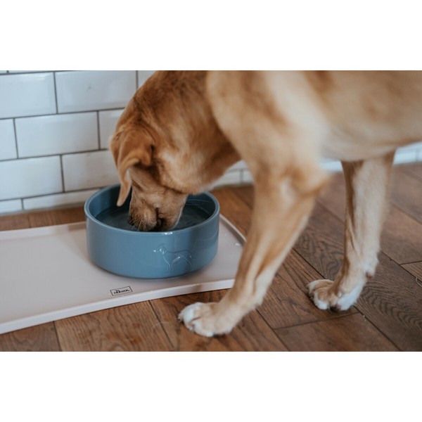 Dog Feeder Hunter OSBY GLAZED Blue Ceramic 1,9 L