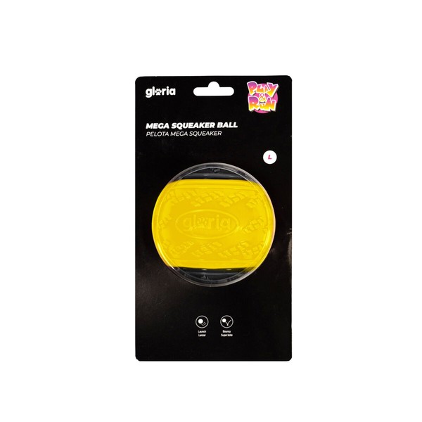 Pet Ball Gloria PLAY AND RUN Yellow TPR L 8,89 cm