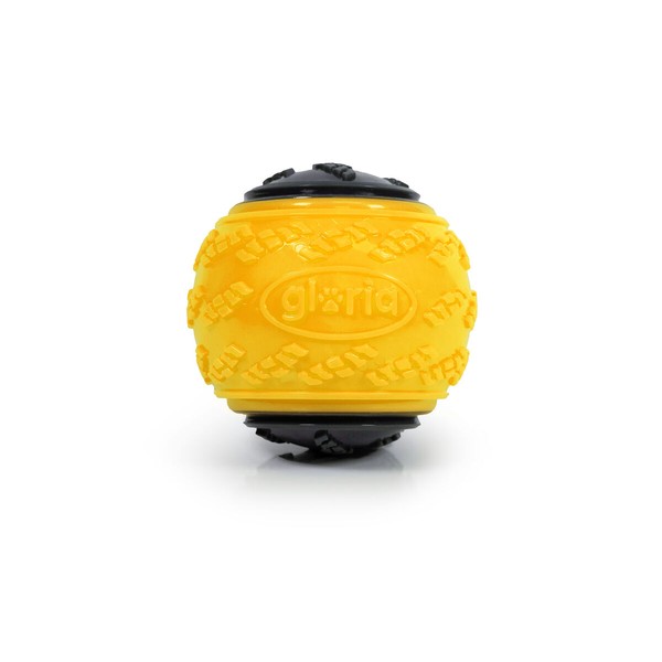 Мяч для животных Gloria PLAY AND RUN Жёлтый TPR L 8,89 cm
