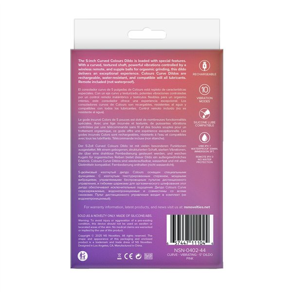 Realistinen vibraattori NS Novelties Colours