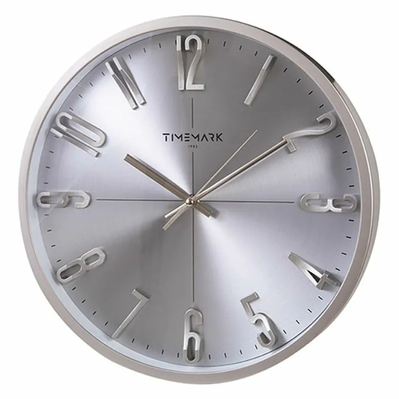 Sieninis laikrodis Timemark Sidabras Ø 34 cm