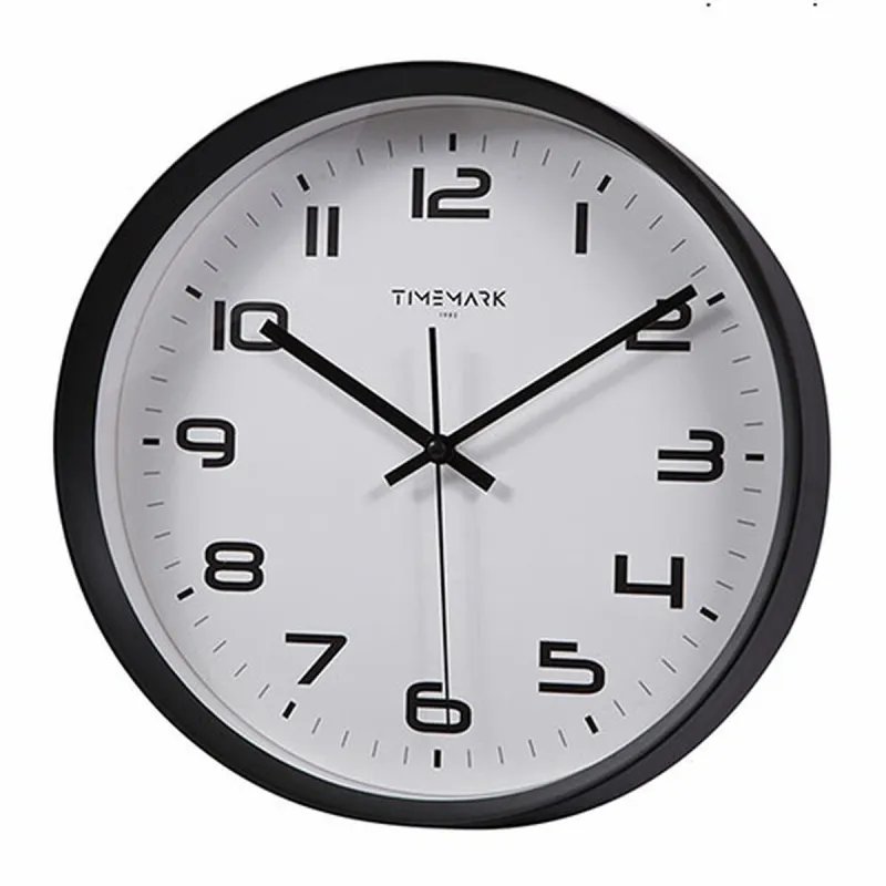 Настенное часы Timemark Чёрный 30 x 30 cm