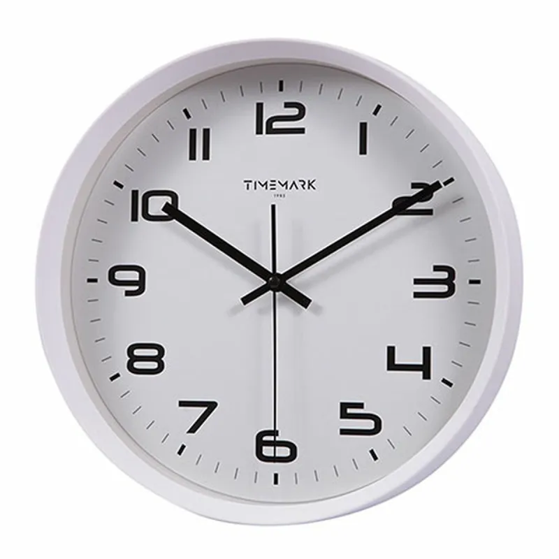 Seinäkello Timemark Valkoinen 30 x 30 cm