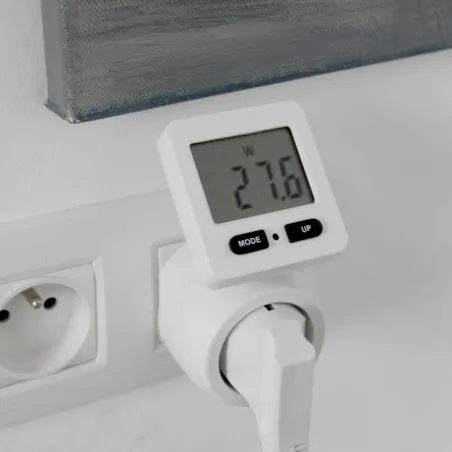 Plug with consumption meter Chacon 54351 White