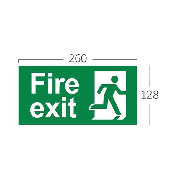 BRY-EXIT SING-FIRE EXIT-PVC