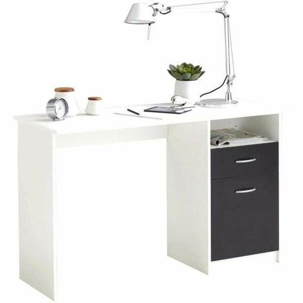 Rašomasis stalas FMD JACKSON  Balta Juoda 123 x 76,5 x 50 cm Medžio