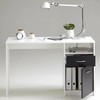 rakstāmgalds FMD JACKSON  Balts Melns 123 x 76,5 x 50 cm Koks