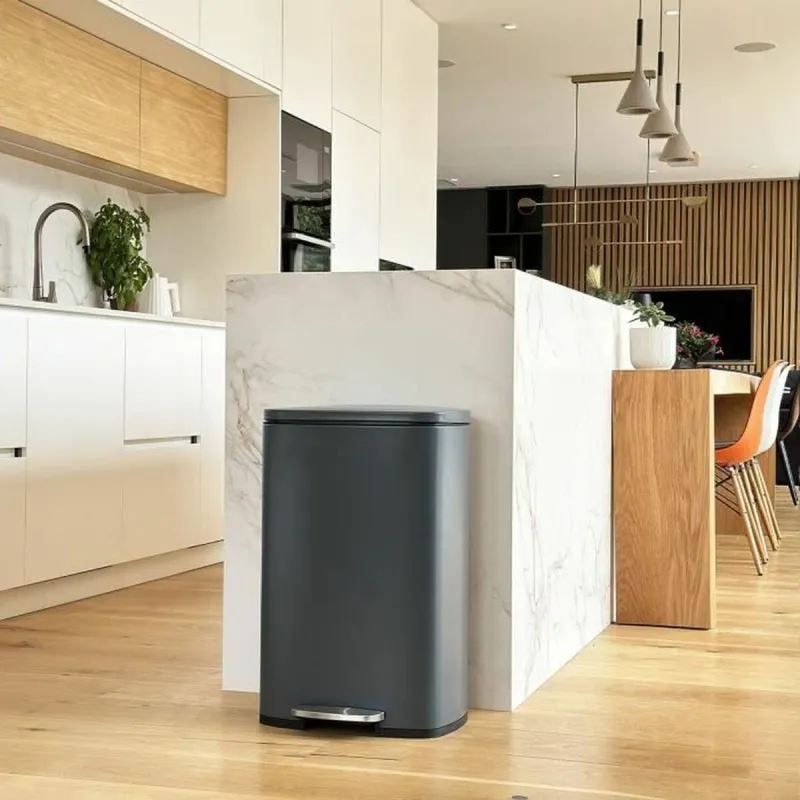 Jäteastia Kitchen Move Harmaa Ruostumaton teräs 50 L
