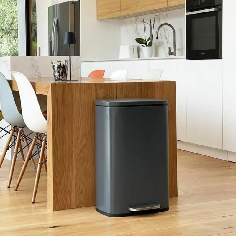 Jäteastia Kitchen Move Harmaa Ruostumaton teräs 50 L