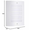 Wall Light Brilliant Todd White Metal Plastic 60 W E27