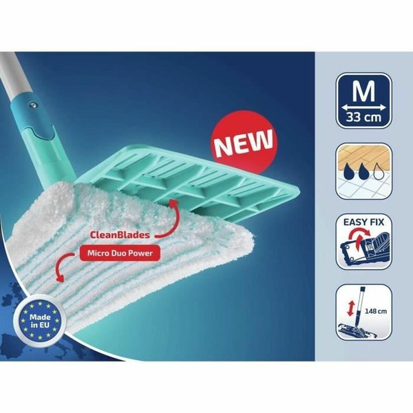 Mop with Bucket Leifheit PowerClean Turquoise
