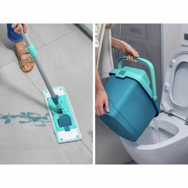 Mop with Bucket Leifheit PowerClean Tirkīzs