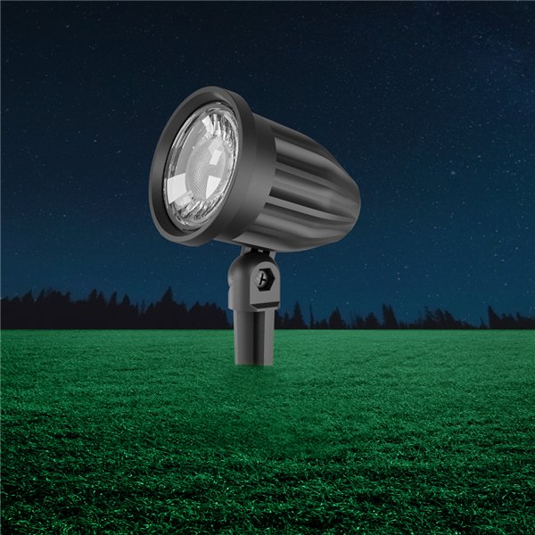 BRY-SPOTLUX-PLS-7W-BLC-GRN-IP65-LED SPIKE LIGHT