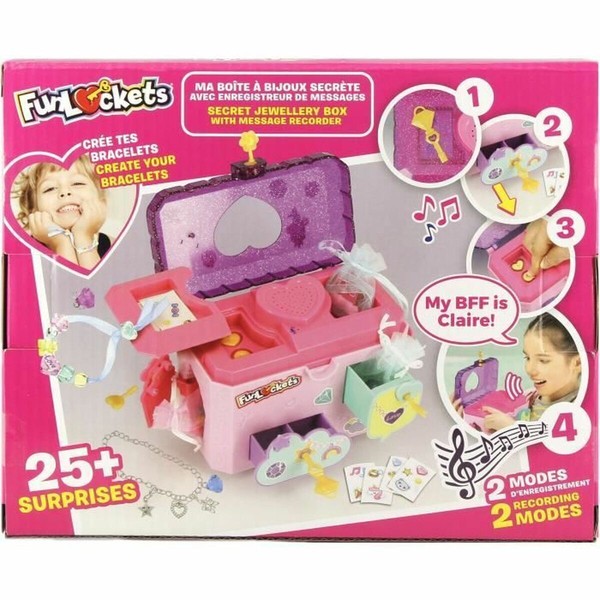 Jewelry box Funlockets Multicolour Pink Plastic