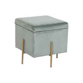 подставка для ног DKD Home Decor Металл бирюзовый полиэстер (45 x 45 x 45 cm)