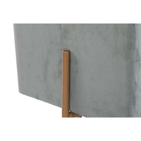 подставка для ног DKD Home Decor Металл бирюзовый полиэстер (45 x 45 x 45 cm)