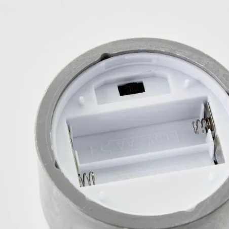 LED Candle Brilliant Grey Metal 3 Units