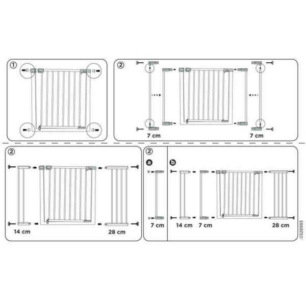Barjeras pagarinājumi Safety 1st 14 cm