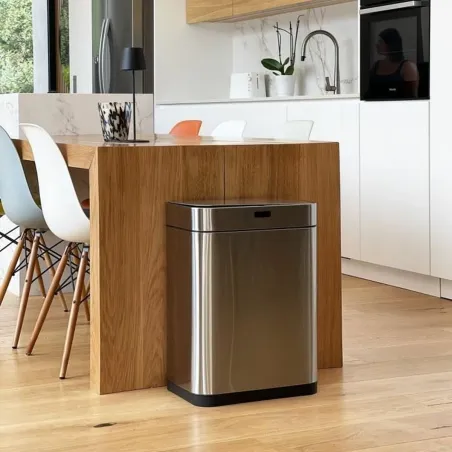 Jäteastia Kitchen Move Harmaa Metalli Ruostumaton teräs 60 L