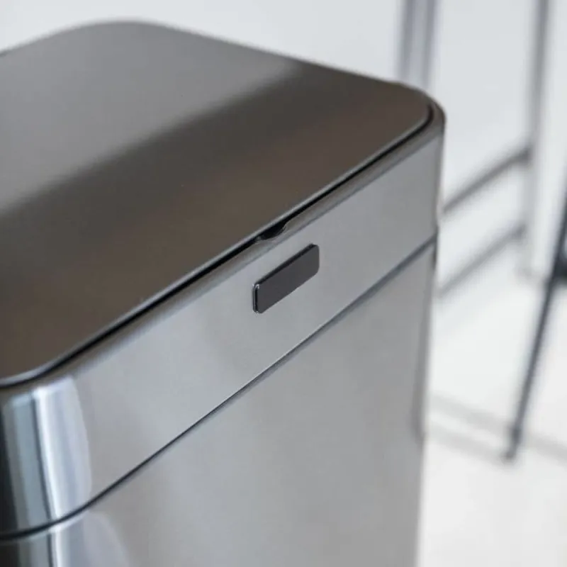 Atkritumu tvertne Kitchen Move Pelēks Metāls Nerūsējošais tērauds 60 L