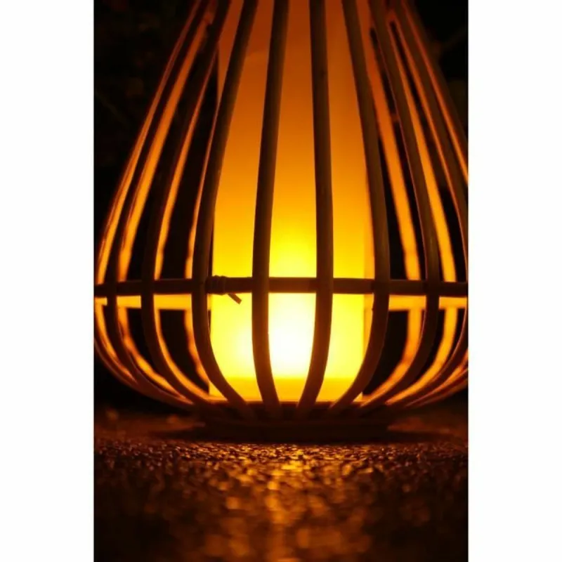 Solar lamp Beige Flame effect