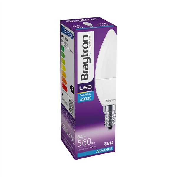 BRY-ADVANCE-6,5W-E14-C37-6500K-LED BULB