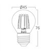 BRY-ADVANCE-6W-E27-G45-CLR-3000K-LED BULB