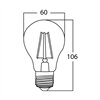 BRY-ADVANCE-8W-E27-A60-CLR-DIM-3000K-BULB
