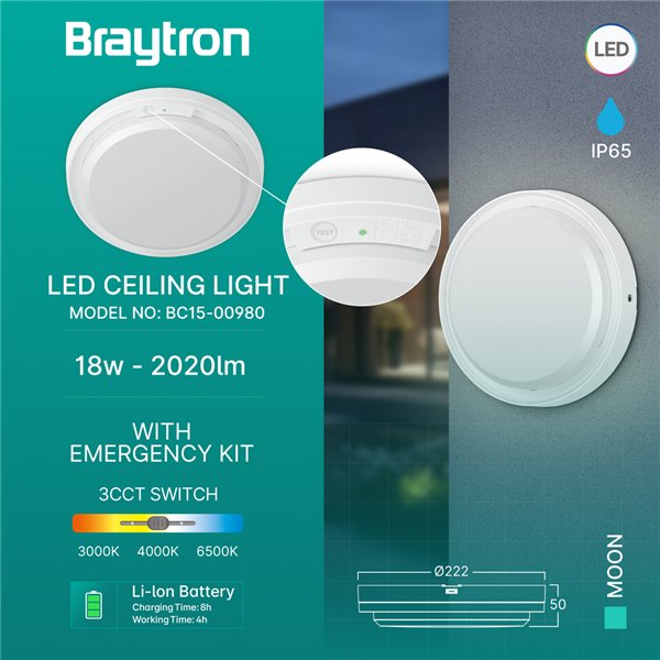 BRY-MOON-18W-3IN1-KIT-IP65-CEILING LIGHT