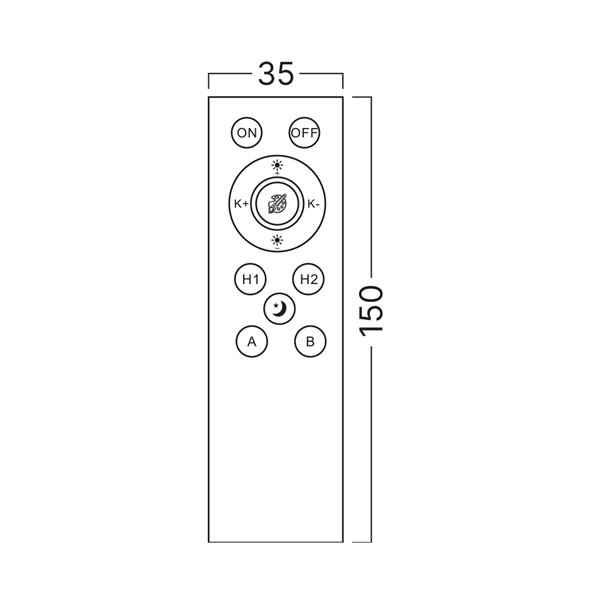 BRY-MS20-RMT01-BLC-TUYA-LAN-MAG.R.CONTROLLER