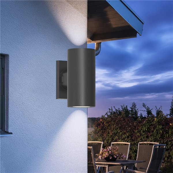 BRY- RITA-R-BLC-2xGU10-IP65-WALL LIGHT