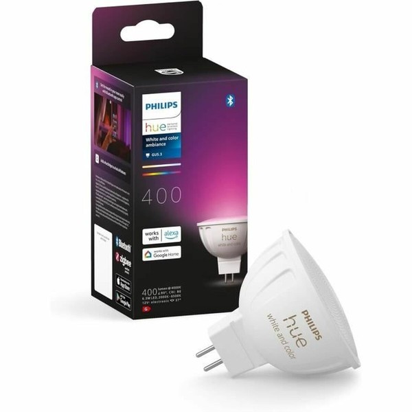 LED Spuldze Philips Balts G 400 lm 2 gb. (6500 K)