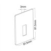 BRY-VEKSUS-B-3-SQUARE-WHT-STEPLIGHT COVER